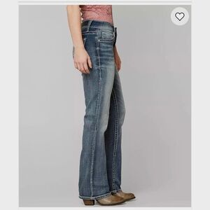 Daytrip Mila Boot-Cut  Mid-Rise Curvy-Fit Women's Flare Blue Jeans